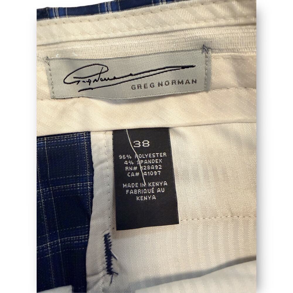 NWT Greg Norman Signature Series Plaid Golf Shorts - 38 Waist - Picture 7 of 9